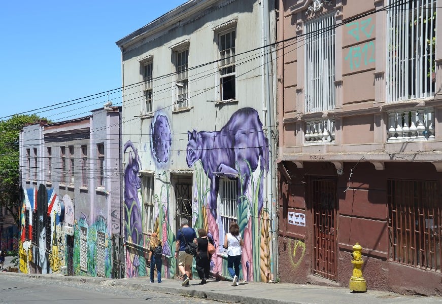 Graffiti during the Valparaiso Walking and Wine Tasting Tour