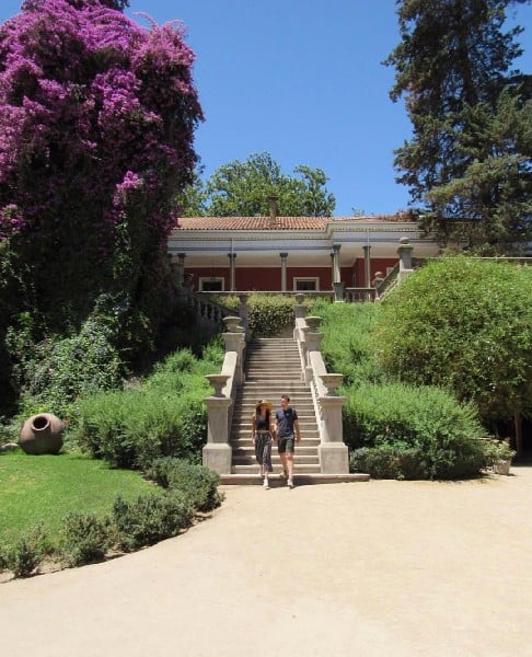 Outside of Casa Real near the Santa Rita Vineyards in the Region of Santiago, Chile