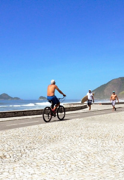 bike ride along Rio de Janeiros coastline