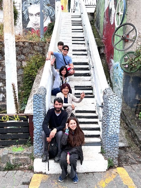 group foto durign the Valparaiso Walking tour