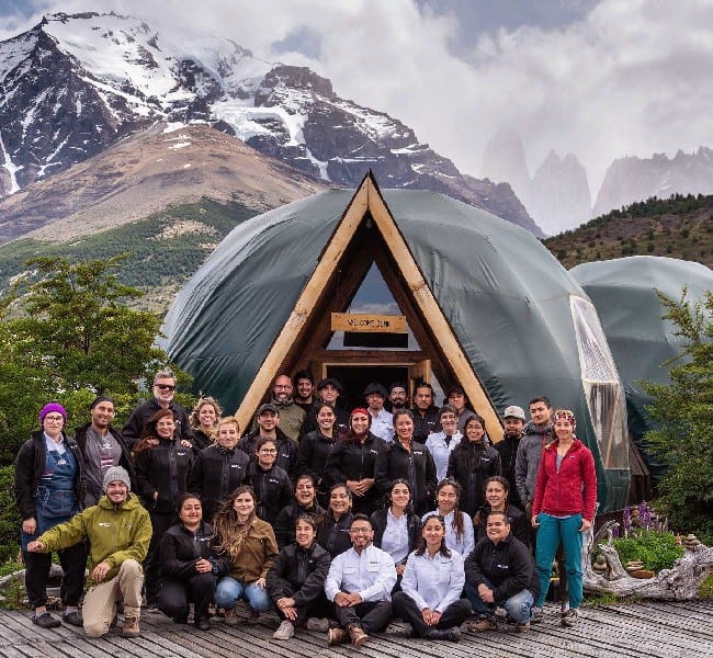 Staff of the EcoCamp in Torres del Paine, Patagonia