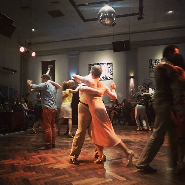 Dancing to live music after your milonga and tango lesson