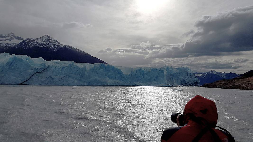 seeing the incredible ice masses of Perito Moreno from a boat