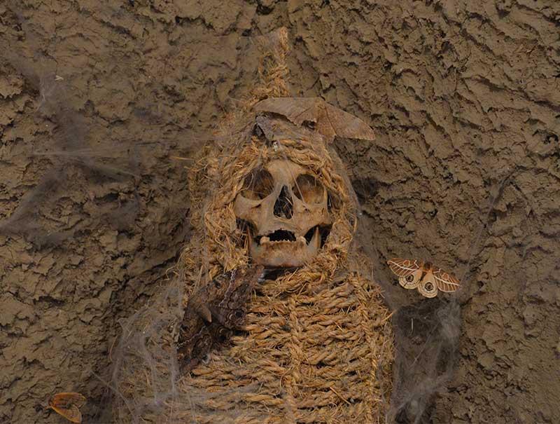 Andean mummy at the Ekako Museum on Sun Island Titicaca Lake