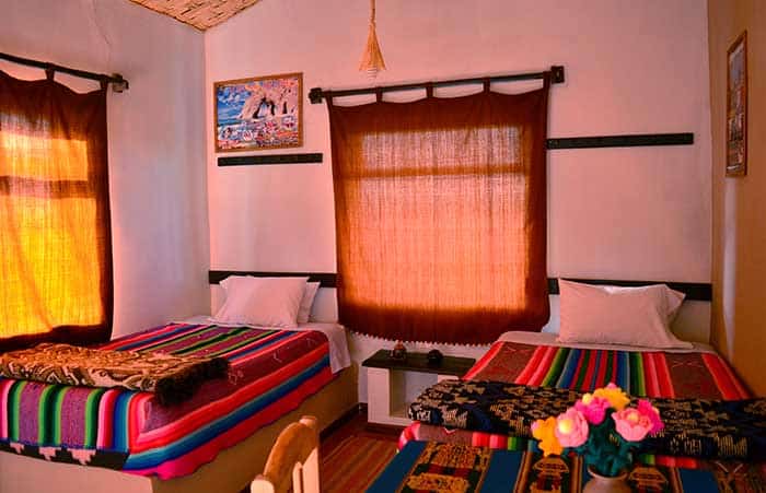 Guesthouse or 'casita' in the Luquina community on the shores of Titicaca Lake