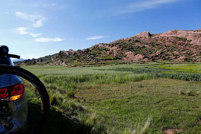 Lake Titicaca and Puno - Mountain biking in Luquina 