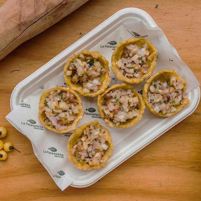 Amazonian pies at Mercado 28 gourmet food court in Lima, Peru