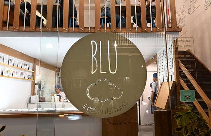 'Blue' artisan ice cream in Barranco