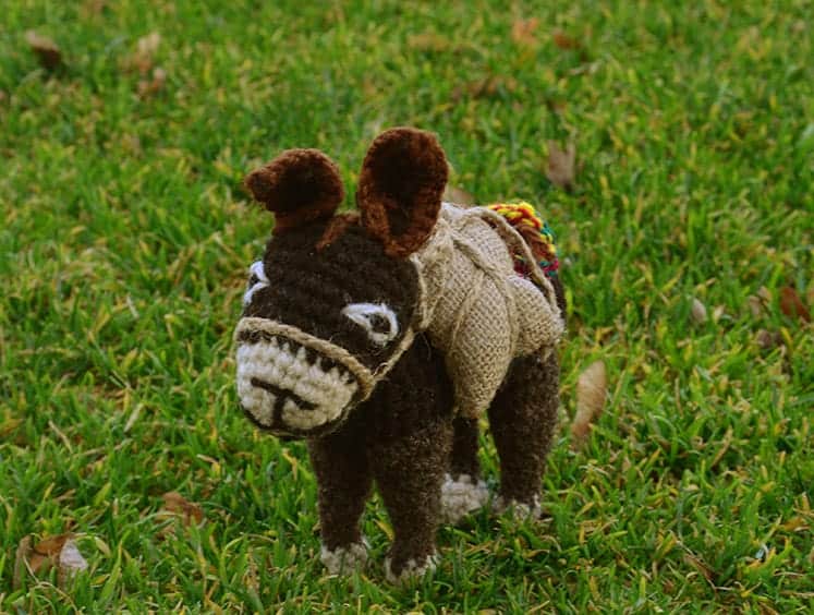 Hand-made donkey, a handicraft made by the ladies of Misminay community in the Sacred Valley