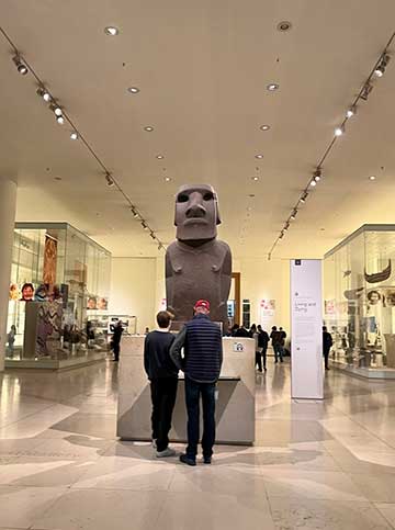 Moai Hoa Hakananaia at the British Museum