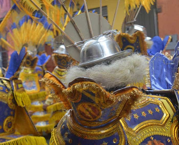 Dancers in typical attires during Candelaria