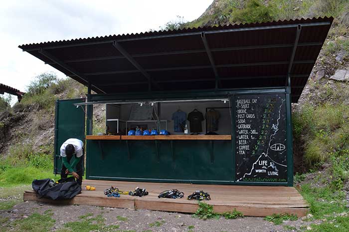 Base of Skylodge at Pachar, Sacred Valley, Peru