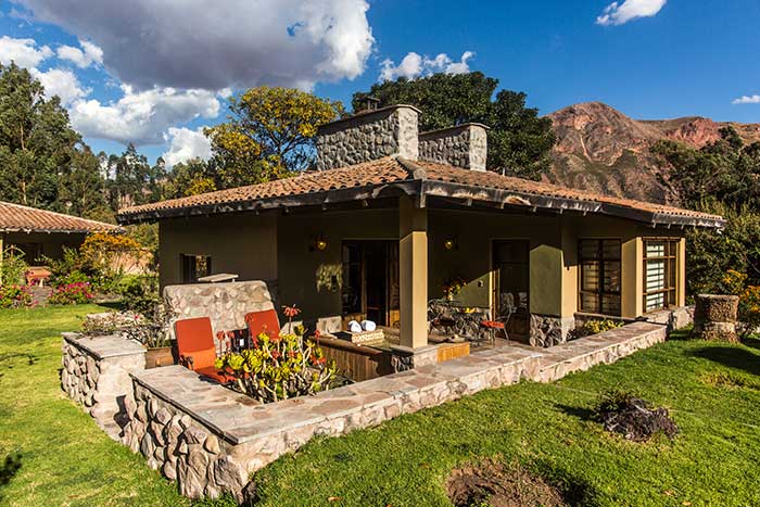 Casita (house) with private porch including Jacuzzi at Sol y Luna Hotel in the Sacred Valley of Cusco 