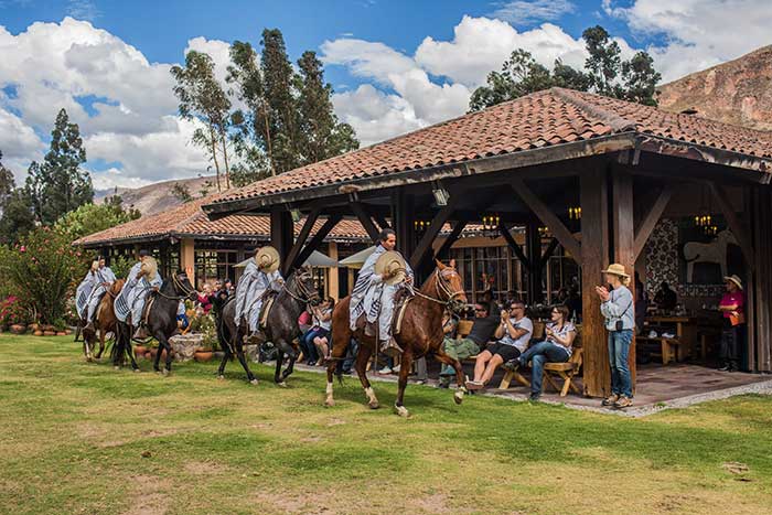 Andean BBQ with Peruvian Paso Horse show at Sol y Luna Hotel in the Sacred Valley